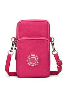 meetself Women's Nylon Multi-Zipper Pocket Mini Crossbody Phone Bag, Adjustable Shoulder Strap Lightweight Shoulder Bag Wallet Can Be Used As Arm Bag Suitable For Travel And Daily Use - Multicolor - View 10