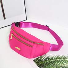 1pc Women's Fashion Waist Bag, Casual Commute Sports Crossbody Bag, Multi-Pocket Design, Portable Phone Storage Bag - Multicolor - View 13