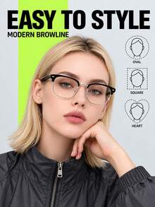 Anti-Blue Light Glasses, Anti-Fatigue, Lightweight And Comfortable, No Pressure On Nose Bridge For Long-Term Wear, Suitable For All Face Shapes, Ideal For Long-Term Office And Outdoor Use, Perfect Holiday Gift - Glasses - View 6