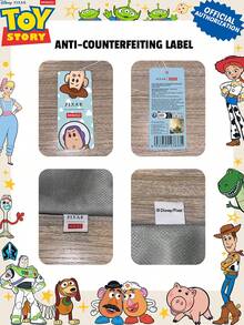 Miniso Disney Toy Story Jessie Call Me The Sheriff 帆布托特包，牛紋印花單肩手提包，適合日常使用 - 白色 - 查看 5