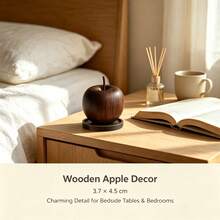 Apple-Shaped Aroma Diffuser Ornament, Space-Saving Design, Just Add Essential Oil For Slow Fragrance Release, Combines Decorative And Flameless Aromatherapy Functions, Suitable For Various Home Decor Styles, Adds Healing Atmosphere To Daily Spaces - Set a - View 7