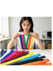 5/10/20pcs Mixed Color #3 Nylon Zippers, 7.87 Inch Closed Length, Suitable For DIY Handmade Zippers, Can Be Used For Bags, Clothing And Sewing Projects - 20 cm / 7.87 In - View 2