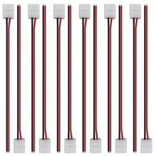 12pcs Solderless 2-Pin LED Strip Connectors, Compatible With 8mm Width 3528 And 2835 Solid Color Flexible LED Strips, Convenient And Fast - 12Pcs-lB-8-1 - View 2