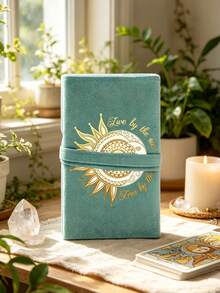 Tarot Card Storage Bag, Printed With Gold Sun And Star Pattern, Portable Card Storage Bag With Drawstring, Suitable For Storing Tarot Cards, Divination Cards, Card Games, Cosmetics, Banknotes; Travel, Commute, Office, Back To School, 2D Printed Design - No Texture, Suitable For Cards, Small Items, Back To School Gifts, Teacher Gifts, Christmas, Halloween - Multicolor - View 6