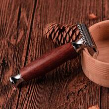 Upgrade Your Shave: Premium Safety Razor Grooming Set With Shaving Brush, Wooden Handle Razor & 10 Replacement Blades For A Smooth Wet Shave Every Day - Safety Tazor + Blade - View 4