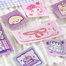 NOTE FOR Fabric Decorative Stickers Budong Mark Series Cute Korean Style Fabric Decorative Label Stickers For Notebooks, Diaries, Planners, Back To School Season, School Opening Season - A - View 3