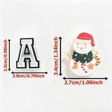 49Pcs Christmas Luminous Number & Letter Shoe Charm Kit, Creative DIY Charms For Party & Daily Deco - Multicolor - View 4