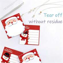 2 Packs Santa Claus & Snowman Theme Sticky Notes, Cute Holiday Self-Adhesive Memo Pads, 75x75mm Square Sticky Notes, 100 Sheets Total, Removable Backing, Suitable For Office, Home And Daily Use - Multicolor - View 8
