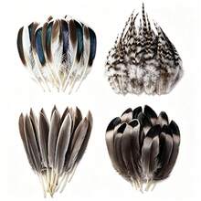 Boho DIY Craft Feathers 40/120Pcs, 4 Styles 5-15cm Small Artificial Feather Mix For Dreamcatcher, Jewelry, Costume, Wedding Decor - A - View 8