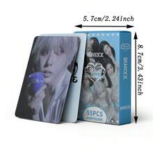 55pcs NMIXX Star Photo Cards Bluevalentine Album Merchandise LOMO Cards - Suitable For Photo Album Display. These Vibrant And Durable Cards Are Perfect Gifts For Fans And Friends. - Multicolor - View 3