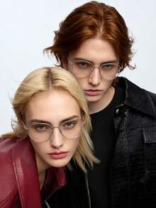 Blue Light Blocking Glasses, Anti-Fatigue, Ultra-Light Material, Comfortable To Wear, Looks Good Without Makeup, Fashionable, No Pressure On Nose Bridge For Long-Term Wear, Suitable For Long-Term Office And Outdoor Use - Vintage Glasses - View 2
