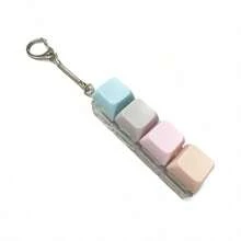 1pc Colorful Keyboard Key Fidget Toy - Quiet/Clicky, Suitable For Relaxation, Office And Library Use, Office Stress Relief Toy | Interesting Design Stress Relief Toy, Keyboard Keychain Fidget Toy, Anti-Stress/Pressure Relief Toy - Multicolor - View 11