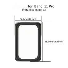 2pcs (1 Pink + 1 Clear) Band11Pro Integrated Protective Case + Tempered Glass Screen Protector Smartwatch Protective Case - 2pcs (1 Pink + 1 Transparent) With Integrated Shell and Film - View 9