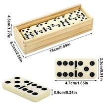 28Pcs Domino Set Professional Educational Double-Six Dominoes Wooden Box - UK-L351601 - View 9