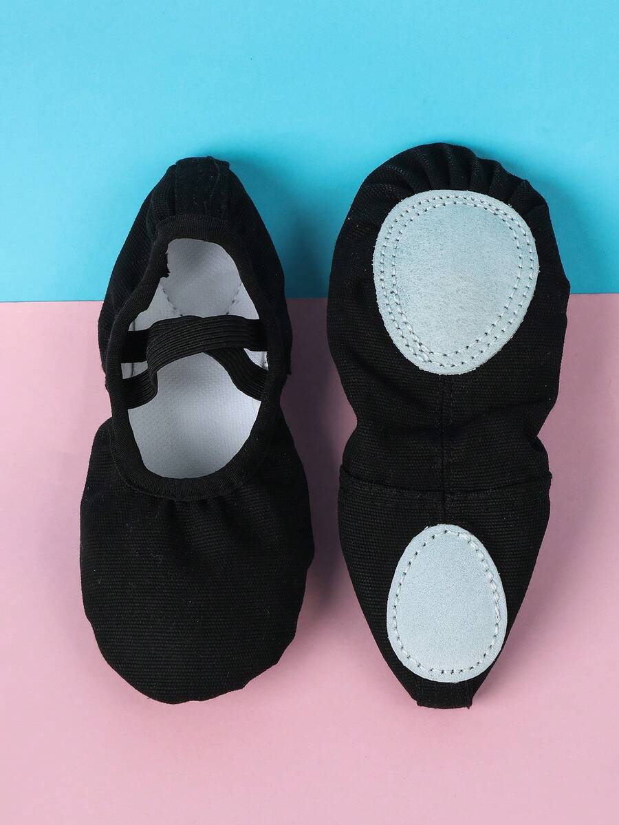 Children's Black Soft Bottom Dance Shoes, Girls' Ballet Practice Shoes - Black - View 1