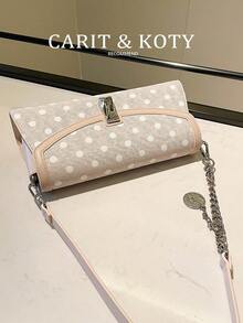 Carit & Koty 1pc Women's Shoulder Bag, PU Leather Baguette Bag With Adjustable Shoulder Strap, Suitable For Commuting, Dating, Shopping, Vacation Essential - Multiple Styles - View 6
