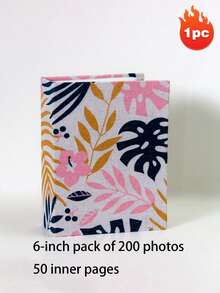 200/100 Pages Large Capacity Creative Photo Album, 6/8 Inch Fabric Surface, Suitable For Family, Fashion Wedding And Family Photo Memory Book, Living Room, Office Decoration, Mother's Day Spring Gift - Multicolor - View 13