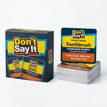 (1pc)New Don't Say It Game Cards, Forbidden Words Party Card Game, Multiplayer Interactive Icebreaker Game, Quick Reaction Challenge, Family & Friends Gathering Game Night, Portable Mini Travel Size - Multicolor - View 4