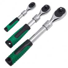 BAOLIAN Quick-Adjustable 72-Tooth 1/4" Drive Telescopic Ratchet Wrench, High Torque, Durable, Reversible, Suitable For Auto Repair, Factory, Construction Site, Mechanical Maintenance And Installation - Telescopic Ratchet Wrench - View 1