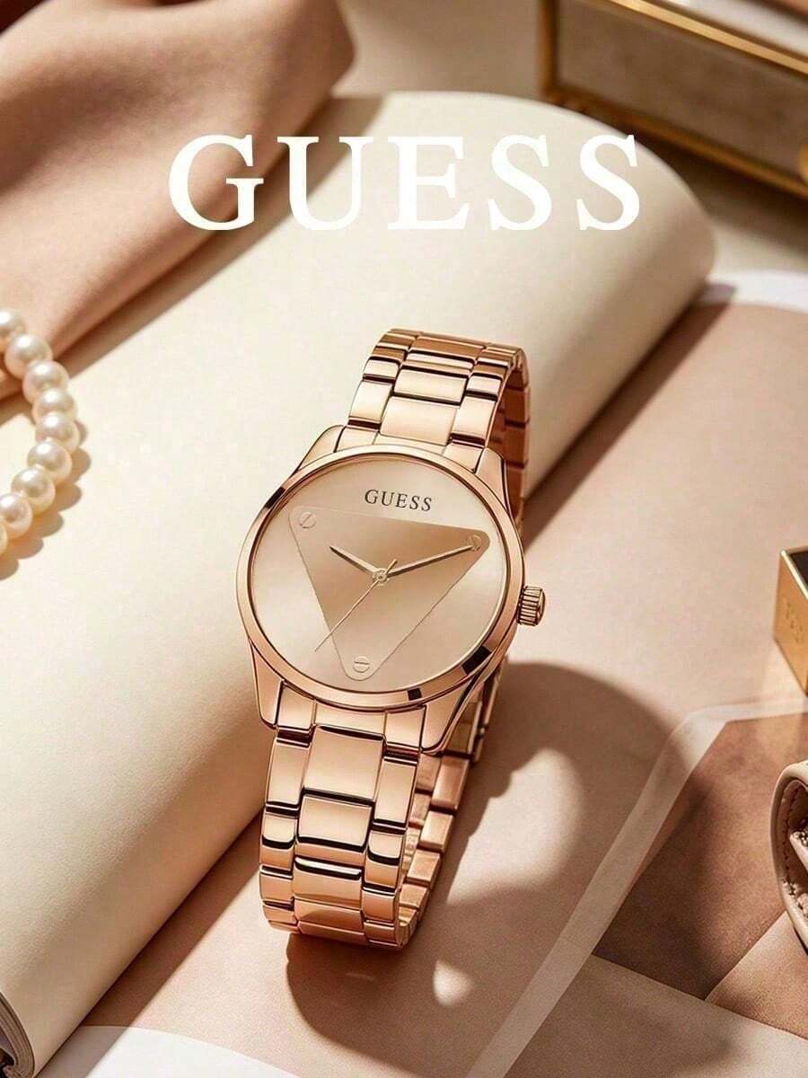 GUESS Women's Fashion Watch,Minimalist Elegant Design With Exquisite Dial,Women's Accessory,Suitable For Daily Wear, Women's Gift Choice - Rose Gold - View 1