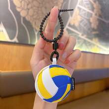 1PC Fashion PU Leather Soccer Basketball Exquisite Car Backpack Key Chain 3D Pendant Gift - Multicolor - View 13