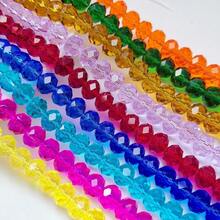 300PCS 8mm Faceted Glass Rondelle Beads, Mixed Colors For DIY Jewelry Making, Bracelets & Necklaces, With Storage Box - 8mm - View 2