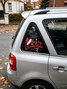 Christmas Car Window Stickers Waterproof & Sunproof Vehicle Body Decals Auto Exterior Decorations Universal Fit For Cars Trucks SUVs - A - View 5