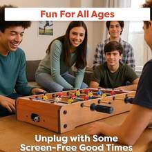 Tabletop Foosball, Portable Mini Foosball Board Game, Table Football Game For Kids And Adults, Multi-Game Table With Interchangeable Games - Multicolor - View 4