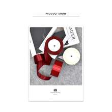 4cm Solid Color Satin Ribbon Roll, DIY Handmade Rose Flower Material, Fresh Flower Gift Box Binding Ribbon Bow - A - View 4