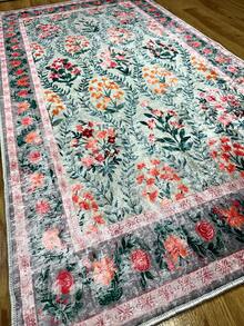 Digitally Printed Non-Slip Washable Runner And Area Rug, Suitable For Living Room, Bedroom, Outdoor, Kitchen Carpet | Modern, Scandinavian, Bohemian And Classic Styles | 100% Polyester - Multicolor - View 8