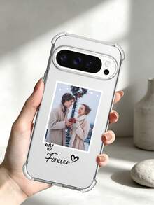 1件客製化照片手機殼，透明保護手機殼，適用於 Pixel 10a/Pixel 9 Pro/9 Pro XL/9A/Pixel 8 Pro/7 Pro XL/6A/11a/11 Pro 系列，情侶手機保護殼，10 Pro/10a/10 Pro XL Android 機型，S26 S25U S24 A55/A56，Apple 18 Pro Max 18 17 Pro Max 16 Plus，高級質感 15 PM 14 13 12 11，獨特，Honor 系列 X5C/600 Pro/400 Lite，送給男友的理想客製化禮物 - 無色 - 查看 4