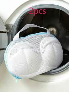 1pc Premium Bra Laundry Bag, Machine Washable Anti-Deformation Protective Wash Bag, Lingerie Bra Anti-Snagging Cleaning Mesh Bag, Delicate Underwear Hosiery Socks Protector, Breathable Fine Mesh, Durable Travel Laundry Accessories - View 13