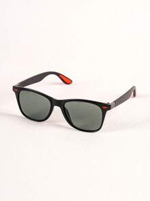 1 Pair Small Square Frame Minimalist Men's Glasses, Casual Fashion Personalized Outdoor Travel Street Style - Multicolor - View 10