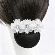 Floral Print Bohemian Fashion Hair Net Bun - Multicolor - View 2
