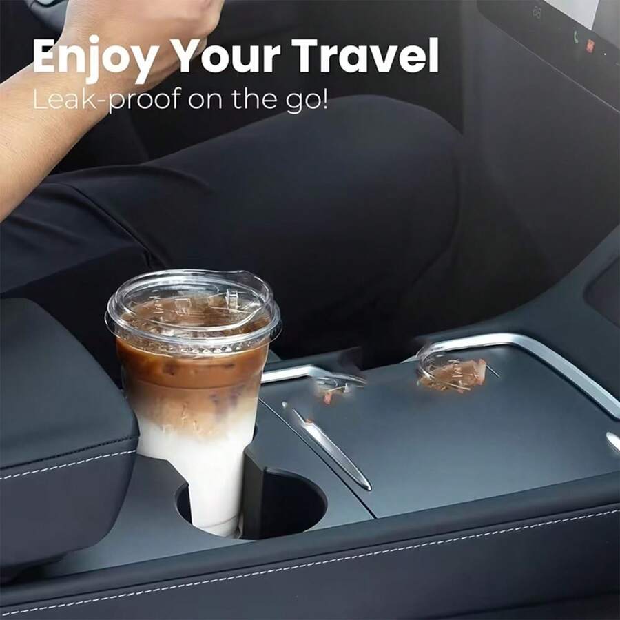 Thickened Transparent Cold Drink Cups With Leak-Proof Lids, Suitable For Milk Tea, Coffee, Juice And Various Beverages, For Home, Street Stall, Party And Gathering Use, Portable And Durable, Dedicated Cold Drink Takeout Packaging Cups - Clear - View 1