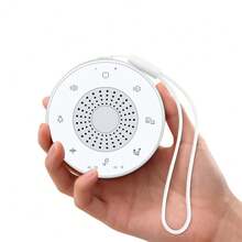 White Noise Machine With 30 Soothing Sounds Adjustable Volume & 3 Timer Modes 1000mAh Rechargeable Battery Rain & Ocean Waves Portable Sleep Gift For Women Men - Round - View 9