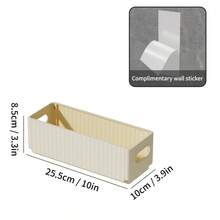 1/2/4Pcs Cabinet Folding Storage Rack, Wall Mounted Non Perforated Foldable Plastic Storage Box, Multifunctional Seasoning Bottle Cling Film Storage Shelf, Sink Sponge Holder, Space-Saving, Kitchen Accessories,Household Organization Stroage - Multicolor - View 21