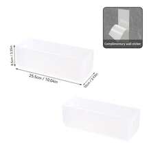 1/2/4Pcs Cabinet Folding Storage Rack, Wall Mounted Non Perforated Foldable Plastic Storage Box, Multifunctional Seasoning Bottle Cling Film Storage Shelf, Sink Sponge Holder, Space-Saving, Kitchen Accessories,Household Organization Stroage - Multicolor - View 15