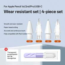 4PCS Replacement Tips For Apple Pencil, Compatible With IPad Pencil 1st And 2nd Generation - Multicolor - View 23