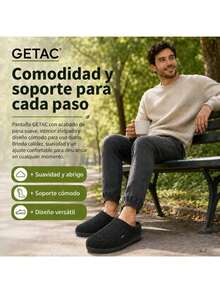 GETAC Men Slippers - Black - View 7