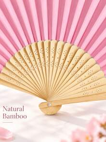 Naturepeak Vintage Handheld Folding Paper Fan, Portable Bamboo Fan, Perfect Accessory To Stay Cool And Stylish In Summer, Great For Parties And Events - 1PC - View 4