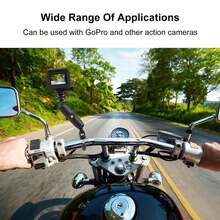 PULUZ Motorcycle Handlebar Fixed Mount U-Shaped Bolt Base Bracket, Compatible With Insta360 And Other Action Cameras (Black) - View 1