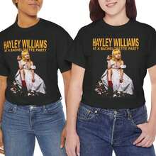 Camiseta de Hayley Williams, camiseta con motivos de un concierto de gira para una fiesta de despedida de soltera, camiseta unisex de una banda. - Negro - Ver 1