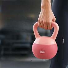 Kettlebell Lunak 6KG, Beban Kebugaran Rumahan untuk Membentuk Pinggul & Membakar Lemak, Peralatan Olahraga untuk Pria & Wanita (Model/Warna Acak) - MultiWarna - View 5