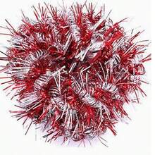 1pc Christmas Tree Decoration Tinsel Garland, Shiny Fluffy Metallic Wire Wreath, Suitable For Christmas Party, Home Decor, Porch, Window And Holiday Decoration - Multicolor - View 2