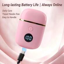 Women's 2-In-1 Bikini Trimmer & Body Hair Shaver – USB Painless Hair Removal Device For Legs, Underarms, Face, And Bikini Line; Portable & Multifunctional – Ideal For Grooming And Travel. - View 3