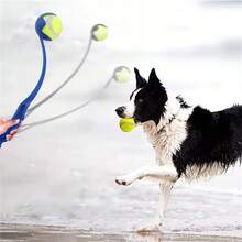 3PCS Tennis Ball Launcher 62cm Throws Ball Incredibly Far Scoops Ball From Ground - Random Color - View 6