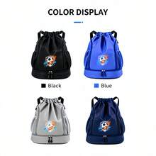 1pc Multi-Color Drawstring Cinch Bag, Simple Drawstring Closure Design, Sports Storage Bag For Football Basketball, Unisex Sports Cycling Swimming Yoga Storage Backpack, Student Backpack - Sports Backpack - View 10