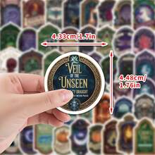 50PCS Witch Potion Label Graffiti Stickers Decorated Suitcase Cycling Gear Water Bottle DIY Skateboard Luggage Helmet Self Adhesive - one-size - View 4