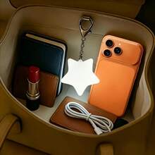 Đèn ngủ mini móc khóa sạc USB, 2 kiểu dáng, kích hoạt bằng cảm biến chạm, có móc kẹp, phù hợp cho vòng chìa khóa, túi xách, túi trang điểm, quà tặng nhỏ lý tưởng cho Giáng sinh và năm mới - Ánh sáng trắng - Xem 9